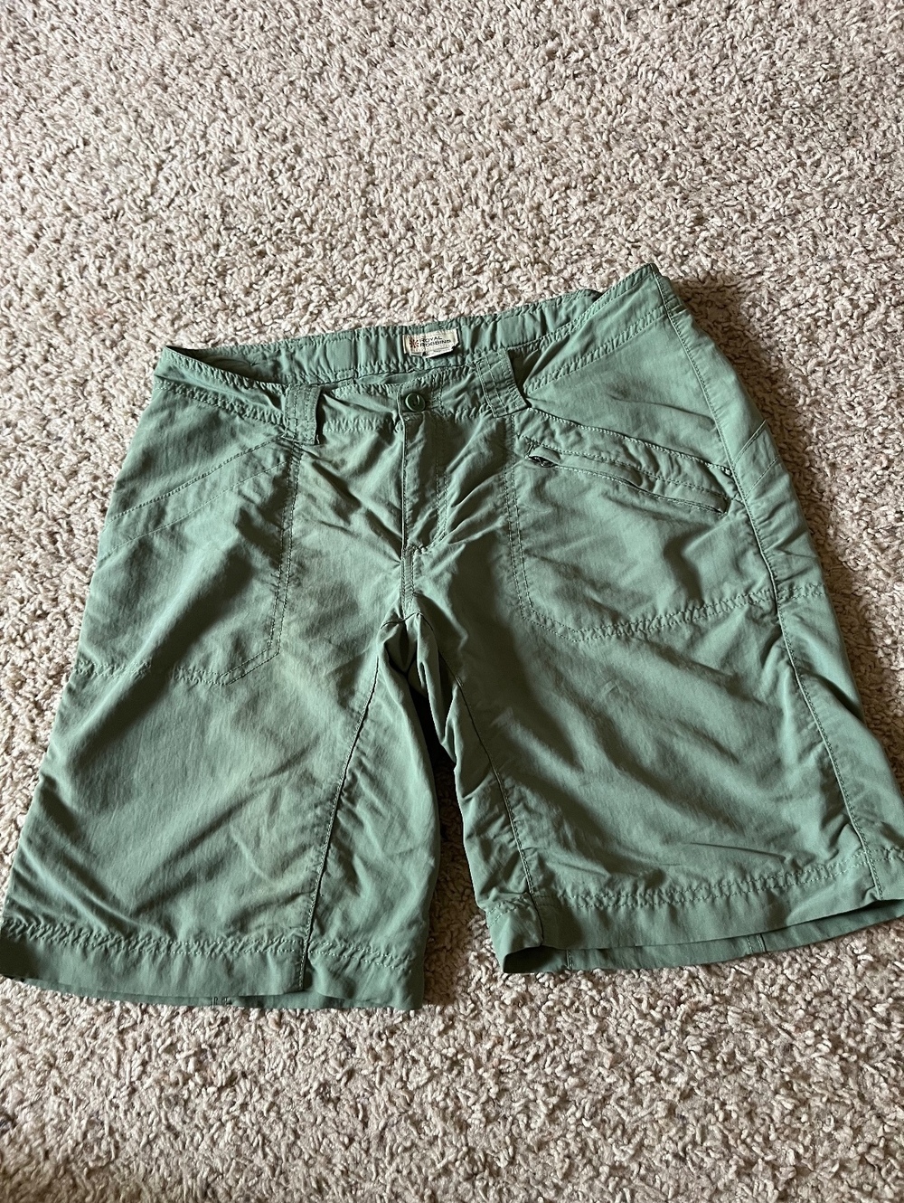 Royal Robbins Women's Green Outdoor Hiking Shorts Size 12